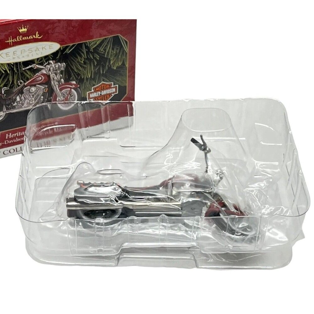 New Heritage Springer Harley-Davidson Motorcycle Hallmark Keepsake Ornament 1999 - Picture 11 of 12